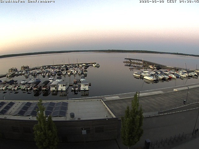 Archiv Foto Webcam Blick auf den Stadthafen und den Senftenberger See