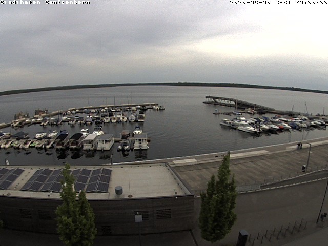 Archiv Foto Webcam Blick auf den Stadthafen und den Senftenberger See