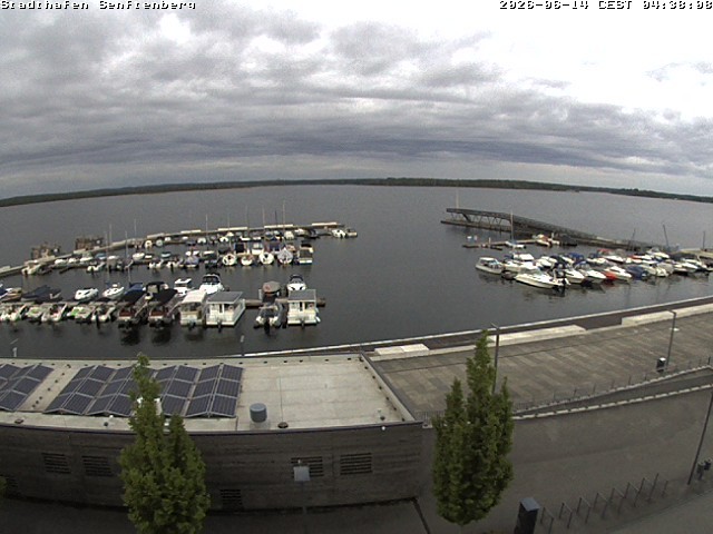 Archiv Foto Webcam Blick auf den Stadthafen und den Senftenberger See
