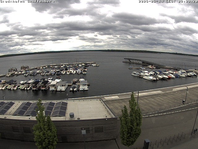 Archiv Foto Webcam Blick auf den Stadthafen und den Senftenberger See