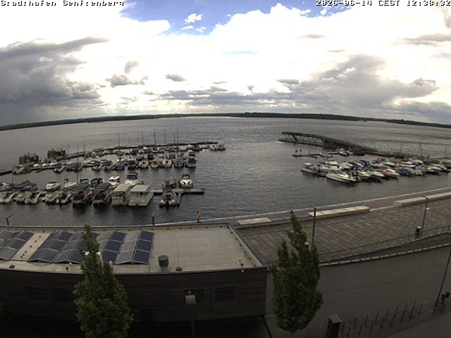 Archiv Foto Webcam Blick auf den Stadthafen und den Senftenberger See
