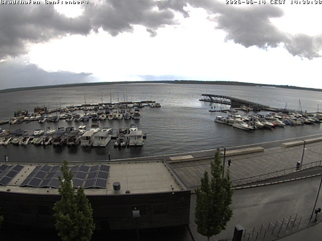 Archiv Foto Webcam Blick auf den Stadthafen und den Senftenberger See
