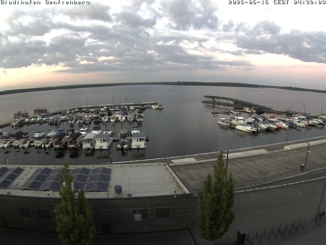 Archiv Foto Webcam Blick auf den Stadthafen und den Senftenberger See