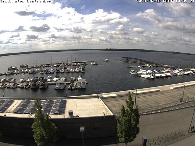 Archiv Foto Webcam Blick auf den Stadthafen und den Senftenberger See