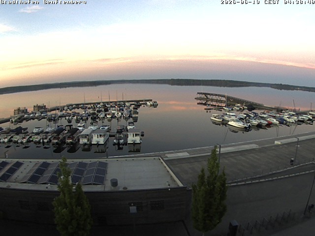 Archiv Foto Webcam Blick auf den Stadthafen und den Senftenberger See