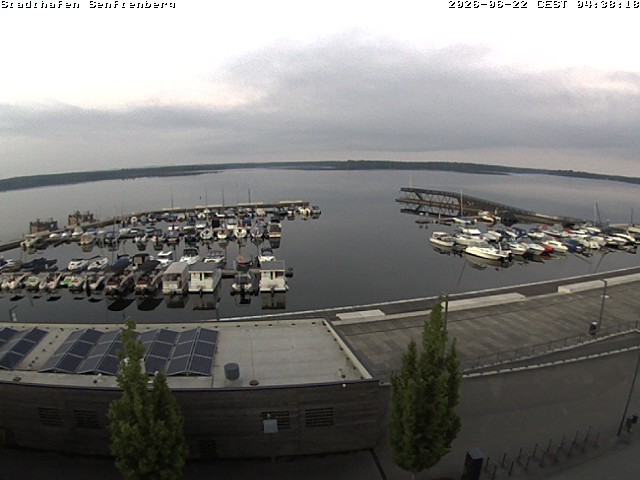 Archiv Foto Webcam Blick auf den Stadthafen und den Senftenberger See