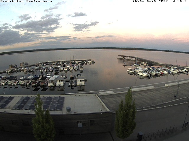 Archiv Foto Webcam Blick auf den Stadthafen und den Senftenberger See