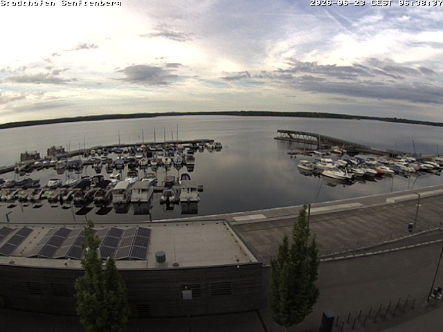 Archiv Foto Webcam Blick auf den Stadthafen und den Senftenberger See