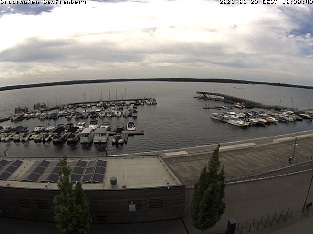 Archiv Foto Webcam Blick auf den Stadthafen und den Senftenberger See