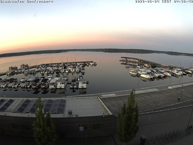 Archiv Foto Webcam Blick auf den Stadthafen und den Senftenberger See