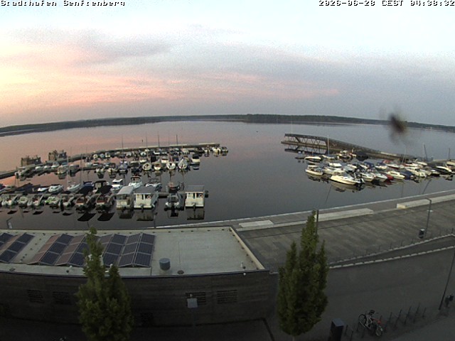 Archiv Foto Webcam Blick auf den Stadthafen und den Senftenberger See