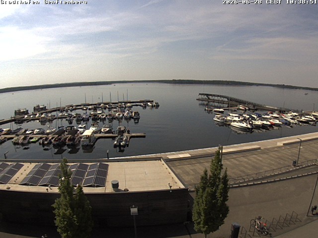 Archiv Foto Webcam Blick auf den Stadthafen und den Senftenberger See