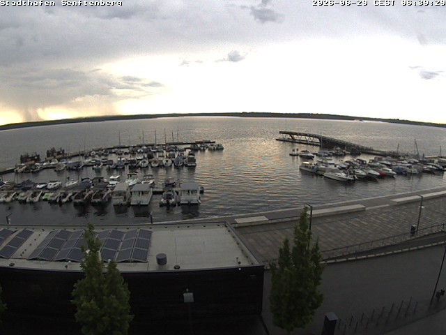 Archiv Foto Webcam Blick auf den Stadthafen und den Senftenberger See
