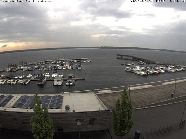 Archiv Foto Webcam Blick auf den Stadthafen und den Senftenberger See