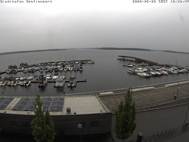 Archiv Foto Webcam Blick auf den Stadthafen und den Senftenberger See