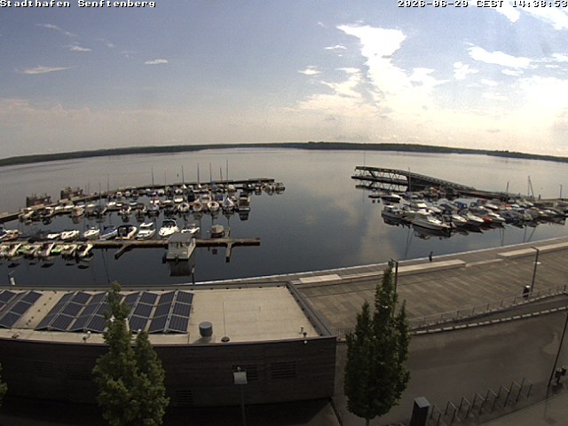 Archiv Foto Webcam Blick auf den Stadthafen und den Senftenberger See