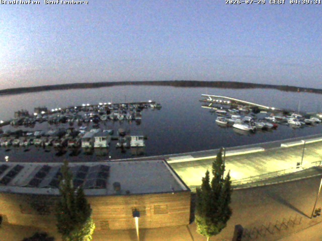 Archiv Foto Webcam Blick auf den Stadthafen und den Senftenberger See