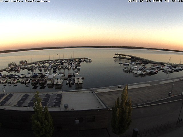 Archiv Foto Webcam Blick auf den Stadthafen und den Senftenberger See
