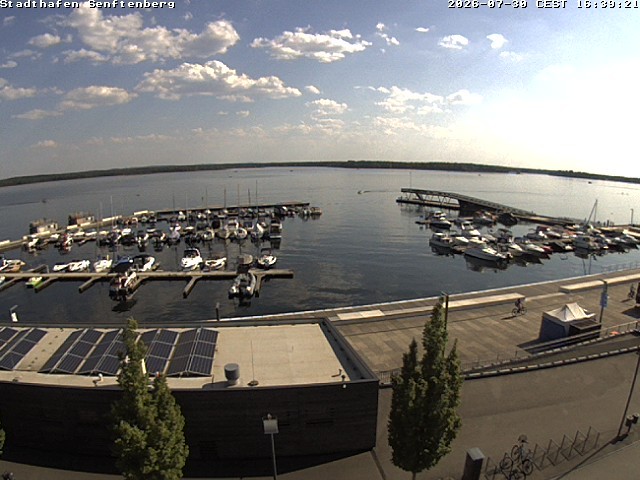 Archiv Foto Webcam Blick auf den Stadthafen und den Senftenberger See
