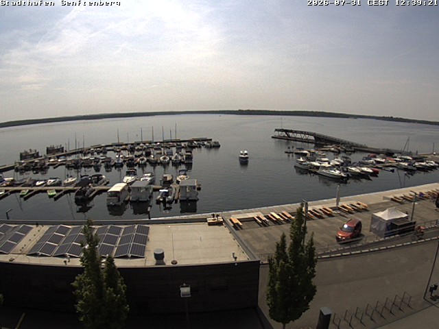 Archiv Foto Webcam Blick auf den Stadthafen und den Senftenberger See