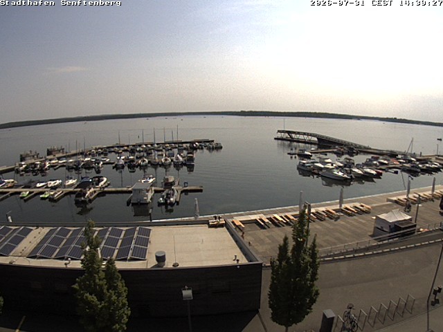 Archiv Foto Webcam Blick auf den Stadthafen und den Senftenberger See