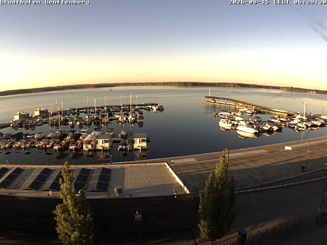 Archiv Foto Webcam Blick auf den Stadthafen und den Senftenberger See