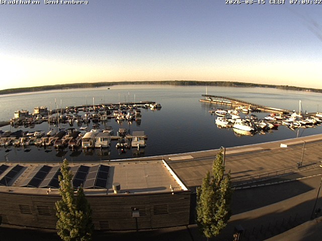 Archiv Foto Webcam Blick auf den Stadthafen und den Senftenberger See