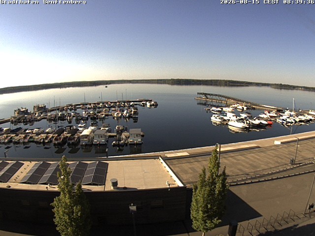 Archiv Foto Webcam Blick auf den Stadthafen und den Senftenberger See