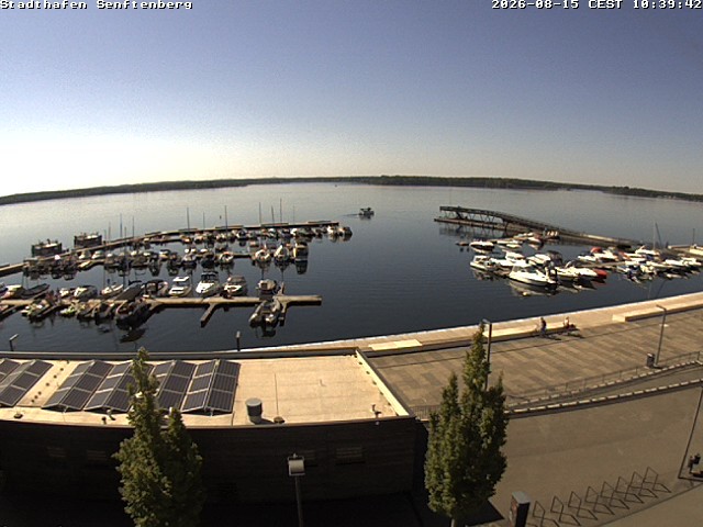 Archiv Foto Webcam Blick auf den Stadthafen und den Senftenberger See