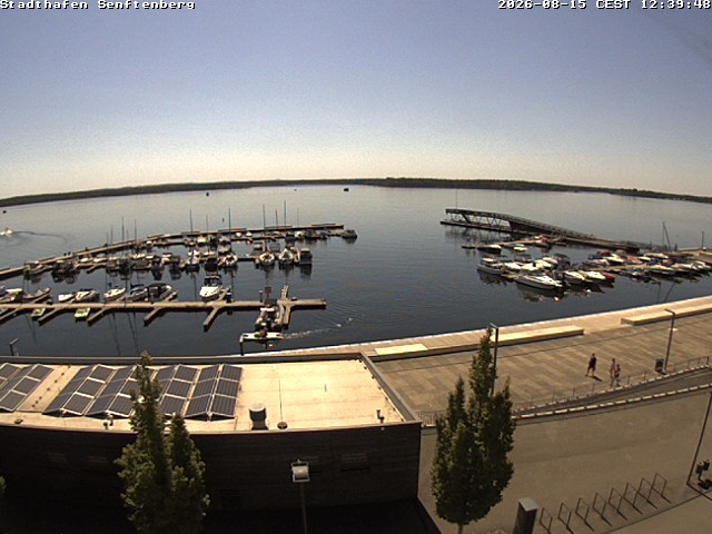 Archiv Foto Webcam Blick auf den Stadthafen und den Senftenberger See