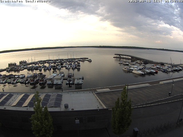 Archiv Foto Webcam Blick auf den Stadthafen und den Senftenberger See