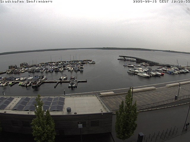 Archiv Foto Webcam Blick auf den Stadthafen und den Senftenberger See