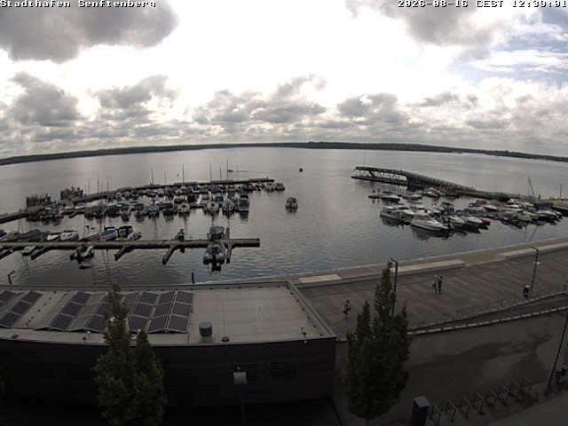 Archiv Foto Webcam Blick auf den Stadthafen und den Senftenberger See