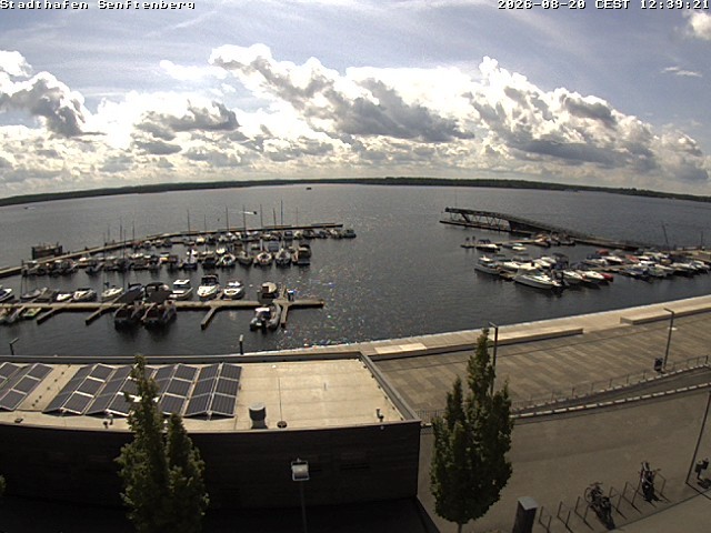 Archiv Foto Webcam Blick auf den Stadthafen und den Senftenberger See