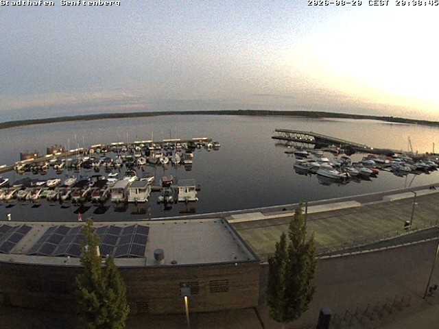 Archiv Foto Webcam Blick auf den Stadthafen und den Senftenberger See