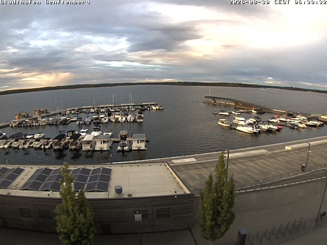 Archiv Foto Webcam Blick auf den Stadthafen und den Senftenberger See