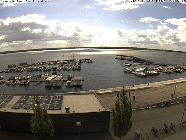 Archiv Foto Webcam Blick auf den Stadthafen und den Senftenberger See