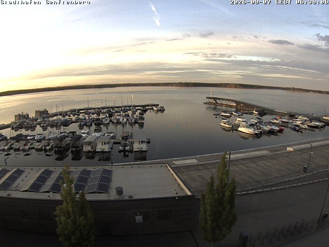 Archiv Foto Webcam Blick auf den Stadthafen und den Senftenberger See