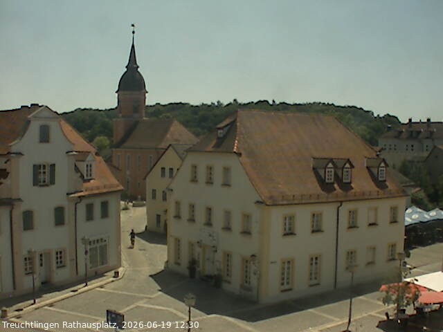 Archiv Foto Webcam Treuchtlingen Rathausplatz
