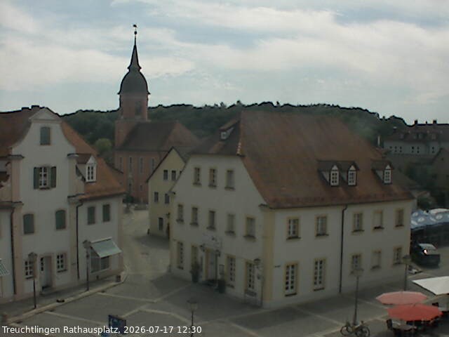 Archiv Foto Webcam Treuchtlingen Rathausplatz