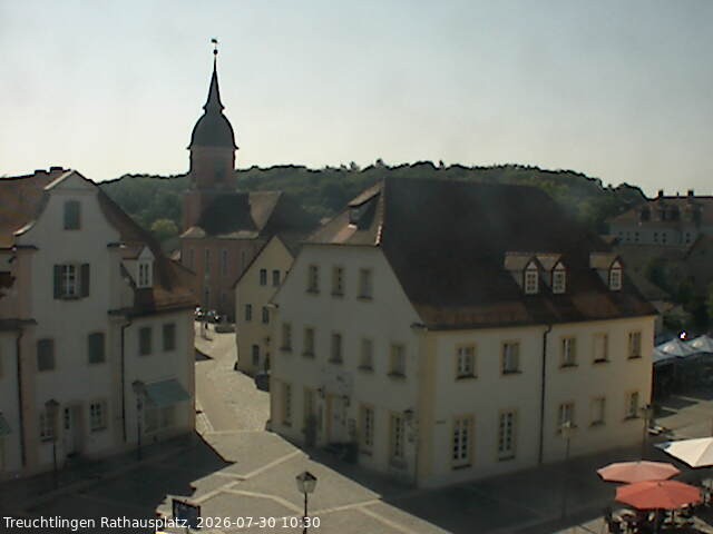 Archiv Foto Webcam Treuchtlingen Rathausplatz