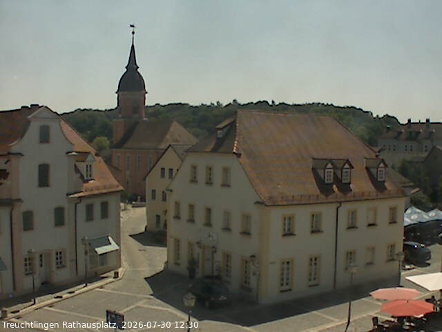 Archiv Foto Webcam Treuchtlingen Rathausplatz