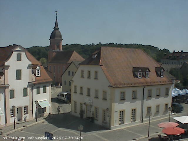 Archiv Foto Webcam Treuchtlingen Rathausplatz