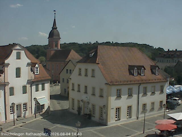 Archiv Foto Webcam Treuchtlingen Rathausplatz