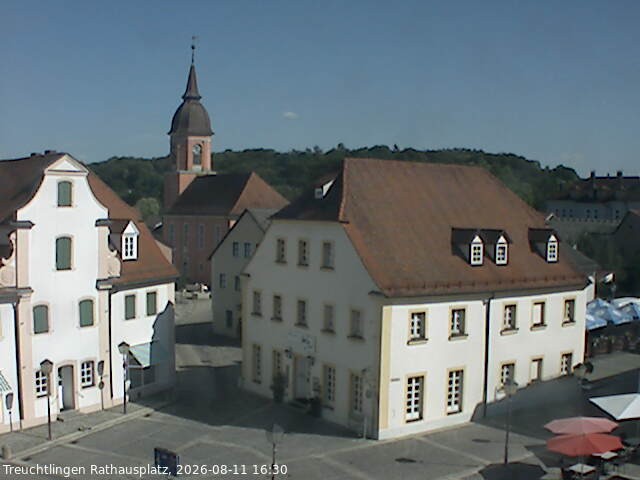 Archiv Foto Webcam Treuchtlingen Rathausplatz