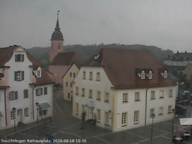 Archiv Foto Webcam Treuchtlingen Rathausplatz