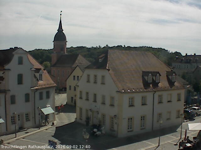Archiv Foto Webcam Treuchtlingen Rathausplatz