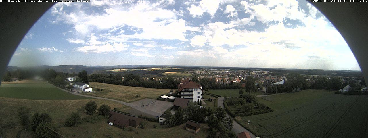 Archiv Foto Webcam Blick vom Wasserturm Sulgen