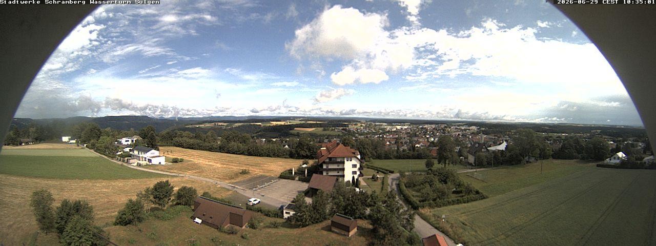 Archiv Foto Webcam Blick vom Wasserturm Sulgen