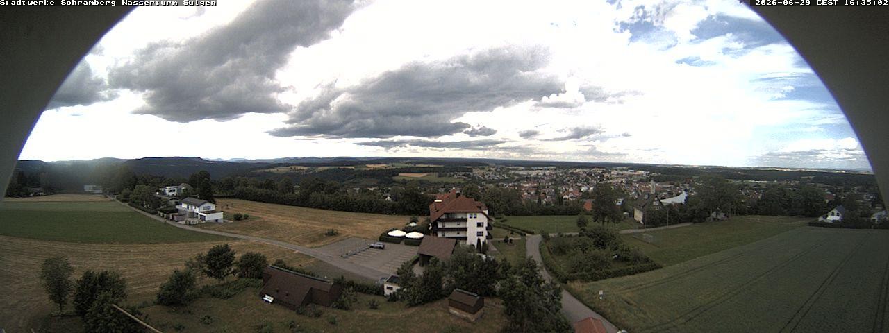 Archiv Foto Webcam Blick vom Wasserturm Sulgen